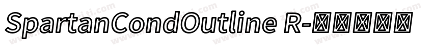 SpartanCondOutline R字体转换